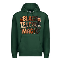 Sports Green Black Teacher magic juneteenth Premium Hoodie - Zillion Design Studio