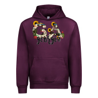 Mauve Wine georgia state cowhide serape cactus Urban Hoodie - RanaPortraitStore
