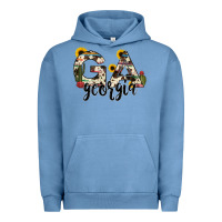 Pigment Pebble Blue georgia state cowhide serape cactus Urban Hoodie - RanaPortraitStore