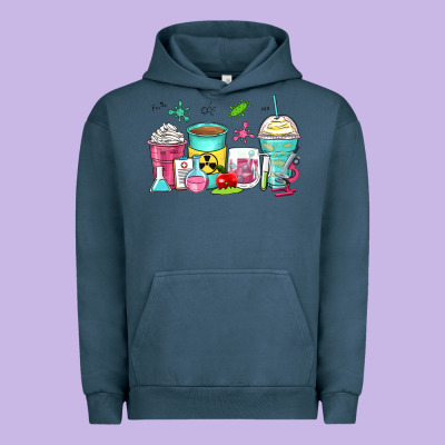 Science Teacher Coffee Cups Urban Hoodie Designed By Zillion Design Studio