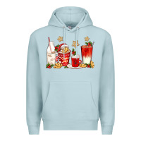 Blue Mist santa fuel coffee cups Premium Hoodie - texasbilliewilder
