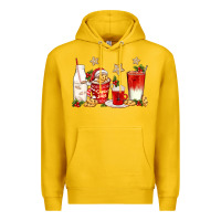 Lemon santa fuel coffee cups Premium Hoodie - texasbilliewilder