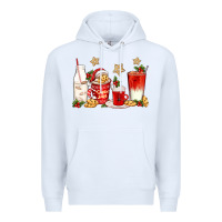 White santa fuel coffee cups Premium Hoodie - texasbilliewilder