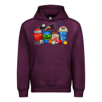 Mauve Wine p.e. teacher coffee cups Urban Hoodie - Zillion Design Studio