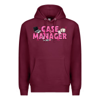 Burgundy breast cancer case manager Premium Hoodie - texasbilliewilder