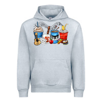 Heather Grey music teacher coffee cups Urban Hoodie - Zillion Design Studio