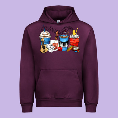 Music Teacher Coffee Cups Urban Hoodie Designed By Zillion Design Studio