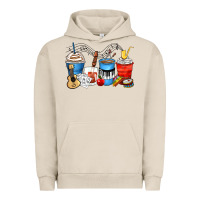 Pigment French Oak music teacher coffee cups Urban Hoodie - Zillion Design Studio