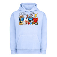 Pigment Grape Ice music teacher coffee cups Urban Hoodie - Zillion Design Studio