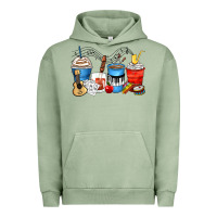 Pigment Oil Green music teacher coffee cups Urban Hoodie - Zillion Design Studio