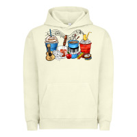 Pigment Pistachio music teacher coffee cups Urban Hoodie - Zillion Design Studio