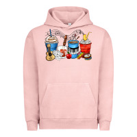 Pigment Salmon music teacher coffee cups Urban Hoodie - Zillion Design Studio