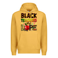 Mustard Black Teacher's are dope juneteenth Premium Hoodie - Zillion Design Studio
