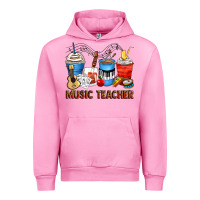 Fuchsia Pink music teacher coffee cups Urban Hoodie - Zillion Design Studio