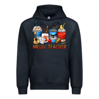 Navy music teacher coffee cups Urban Hoodie - Zillion Design Studio