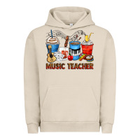 Pigment French Oak music teacher coffee cups Urban Hoodie - Zillion Design Studio
