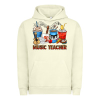 Pigment Pistachio music teacher coffee cups Urban Hoodie - Zillion Design Studio
