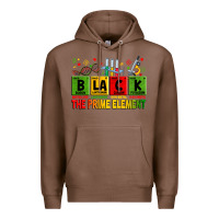 Chestnut Black the prime element juneteenth Premium Hoodie - Zillion Design Studio