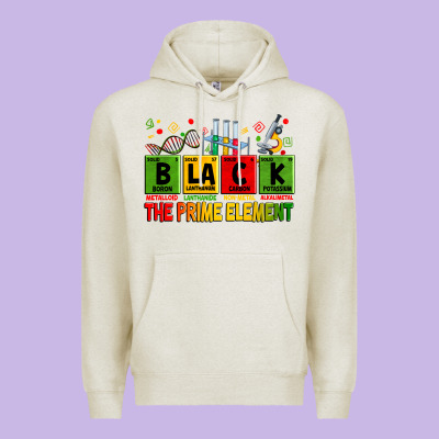Black The Prime Element Juneteenth Premium Hoodie Designed By Zillion Design Studio