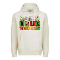 Oatmeal Heather Black the prime element juneteenth Premium Hoodie - Zillion Design Studio