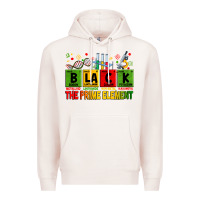 Pale Pink Black the prime element juneteenth Premium Hoodie - Zillion Design Studio