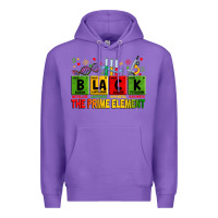 Purple Black the prime element juneteenth Premium Hoodie - Zillion Design Studio