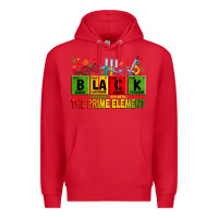 Red Black the prime element juneteenth Premium Hoodie - Zillion Design Studio