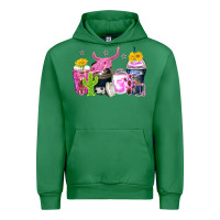 Emerald neon western coffee cups Urban Hoodie - Zillion Design Studio