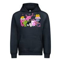 Navy neon western coffee cups Urban Hoodie - Zillion Design Studio