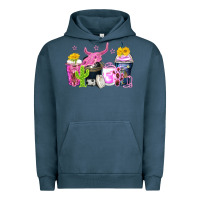 Pigment Midnight Navy neon western coffee cups Urban Hoodie - Zillion Design Studio