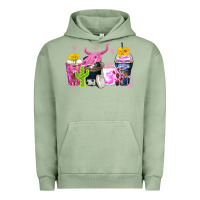 Pigment Oil Green neon western coffee cups Urban Hoodie - Zillion Design Studio