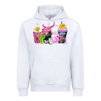 White neon western coffee cups Urban Hoodie - Zillion Design Studio