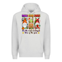 Dove Grey hallothanksmas its the most wonderful time of the Premium Hoodie - texasbilliewilder