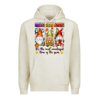 Oatmeal Heather hallothanksmas its the most wonderful time of the Premium Hoodie - texasbilliewilder