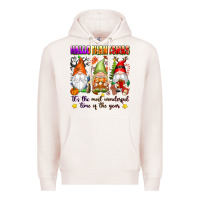 Pale Pink hallothanksmas its the most wonderful time of the Premium Hoodie - texasbilliewilder