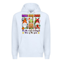 White hallothanksmas its the most wonderful time of the Premium Hoodie - texasbilliewilder