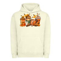 Pigment Pistachio pumpkin spice latte coffee cups Urban Hoodie - Zillion Design Studio