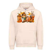 Sandshell pumpkin spice latte coffee cups Urban Hoodie - Zillion Design Studio