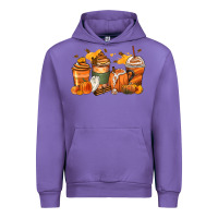 Tulip pumpkin spice latte coffee cups Urban Hoodie - Zillion Design Studio