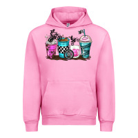 Fuchsia Pink motocross coffee cups Urban Hoodie - Zillion Design Studio
