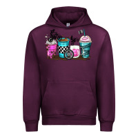 Mauve Wine motocross coffee cups Urban Hoodie - Zillion Design Studio