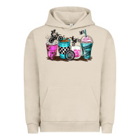 Pigment French Oak motocross coffee cups Urban Hoodie - Zillion Design Studio