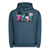 Pigment Midnight Navy motocross coffee cups Urban Hoodie - Zillion Design Studio