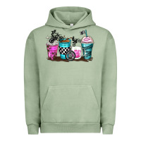Pigment Oil Green motocross coffee cups Urban Hoodie - Zillion Design Studio