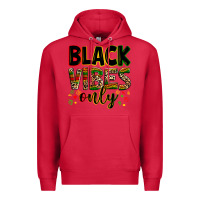 Cardinal Black vibes only juneteenth Premium Hoodie - Zillion Design Studio