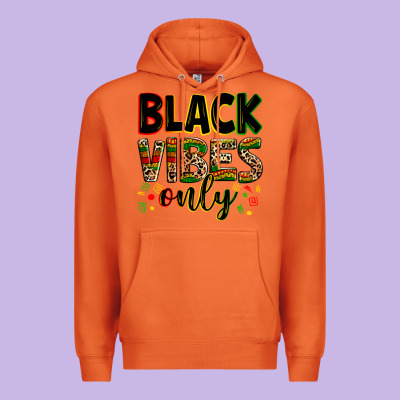 Black Vibes Only Juneteenth Premium Hoodie Designed By Zillion Design Studio