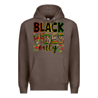 Coffee Black vibes only juneteenth Premium Hoodie - Zillion Design Studio