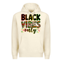 Sandshell Black vibes only juneteenth Premium Hoodie - Zillion Design Studio
