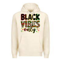 Tofu Black vibes only juneteenth Premium Hoodie - Zillion Design Studio