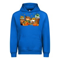 Cobalt fall coffee cups Urban Hoodie - Zillion Design Studio